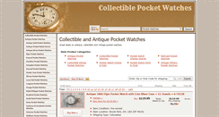 Desktop Screenshot of collectiblepocketwatches.com