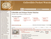 Tablet Screenshot of collectiblepocketwatches.com